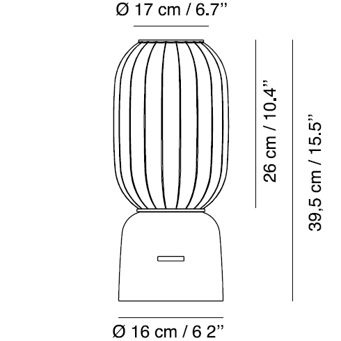 Mei Diffuser B Table Dimensions