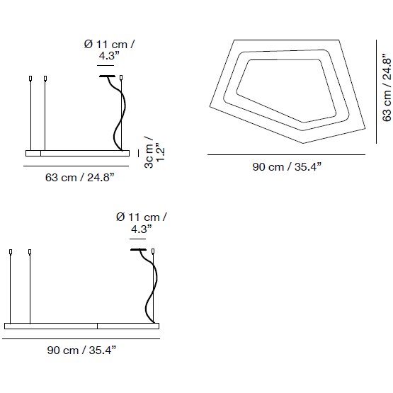 Nura 1 Suspension Dimensions