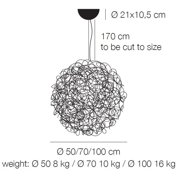 Fil de Fer Suspension Dimensions
