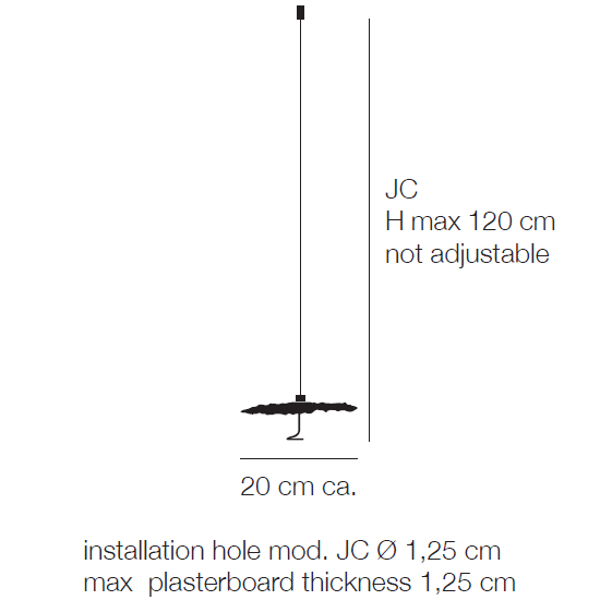Gold Moon Suspension Dimensions
