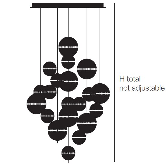 PostKrisi Chandelier Suspension Dimensions