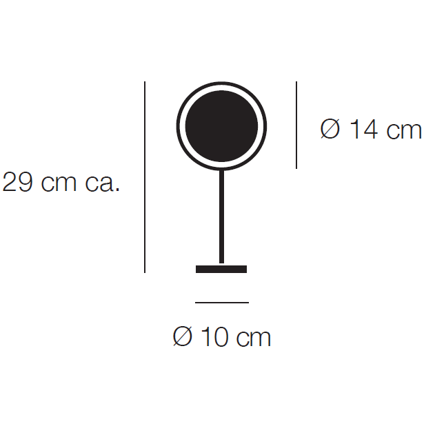 Talismano Table Dimensions