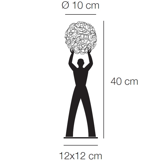 Uomo della Luce S Table Dimensions