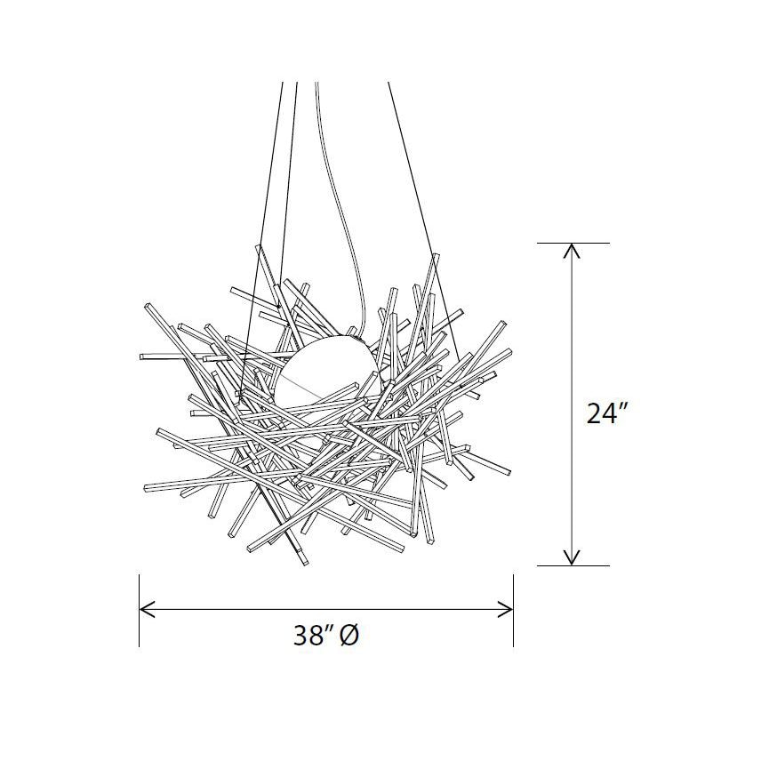 Cura Pendant Suspension Dimensions