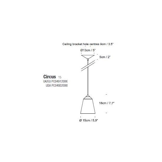 Circus Suspension Dimensions