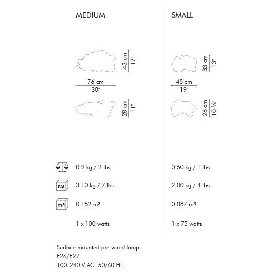 Cloud Suspension Dimensions