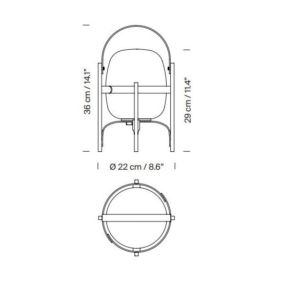 Cestita Alubat Outdoor Portable Table Dimensions