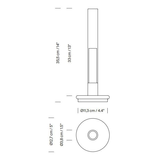 Sylvestrina Portable Table Dimensions