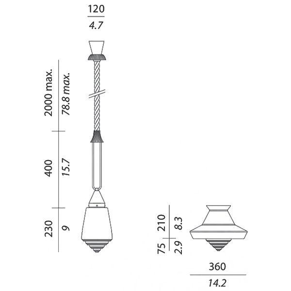 Calypso So Guadaloupe Suspension Dimensions