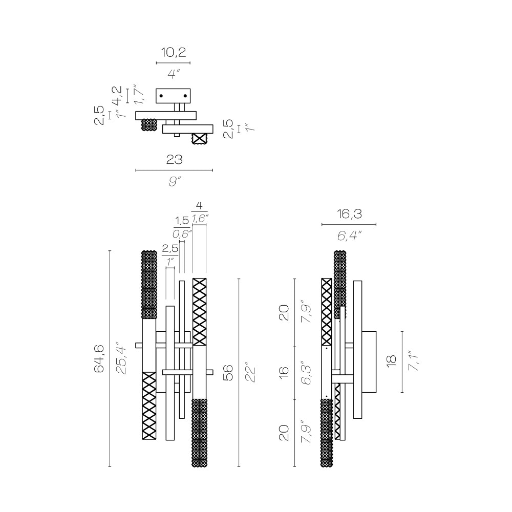 Mikado AP Wall Dimensions