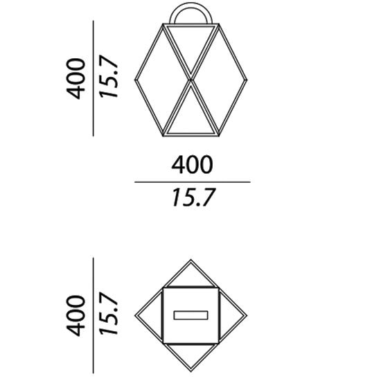 Muse Outdoor Table/Floor Dimensions