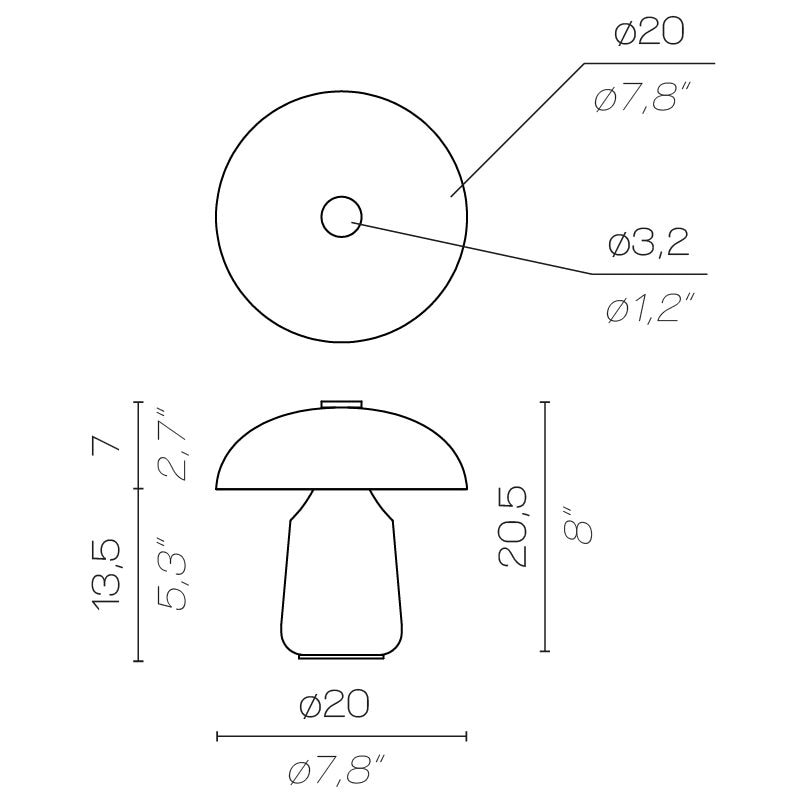 Ongo Battery Portable Table Dimensions