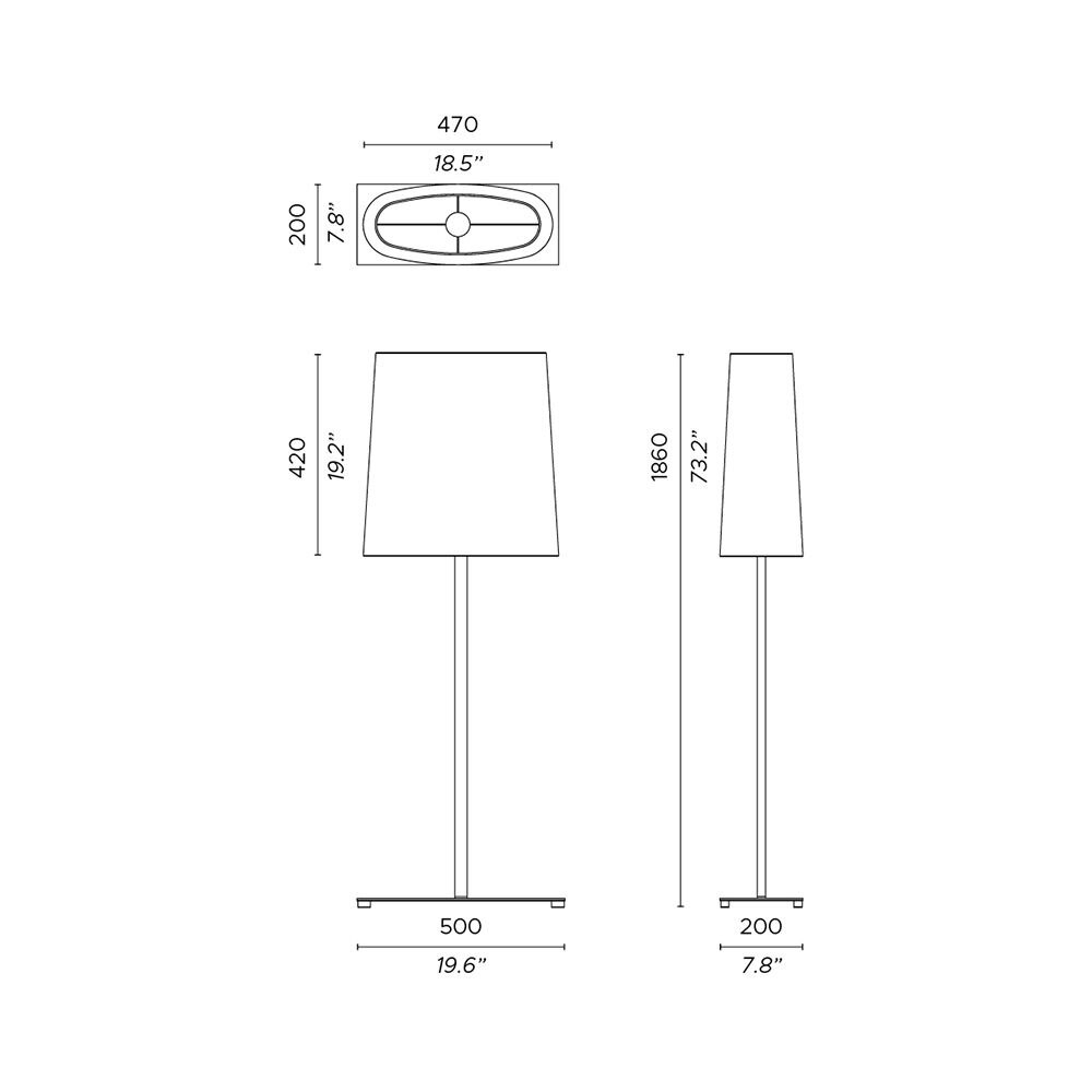 Ovale Floor Dimensions