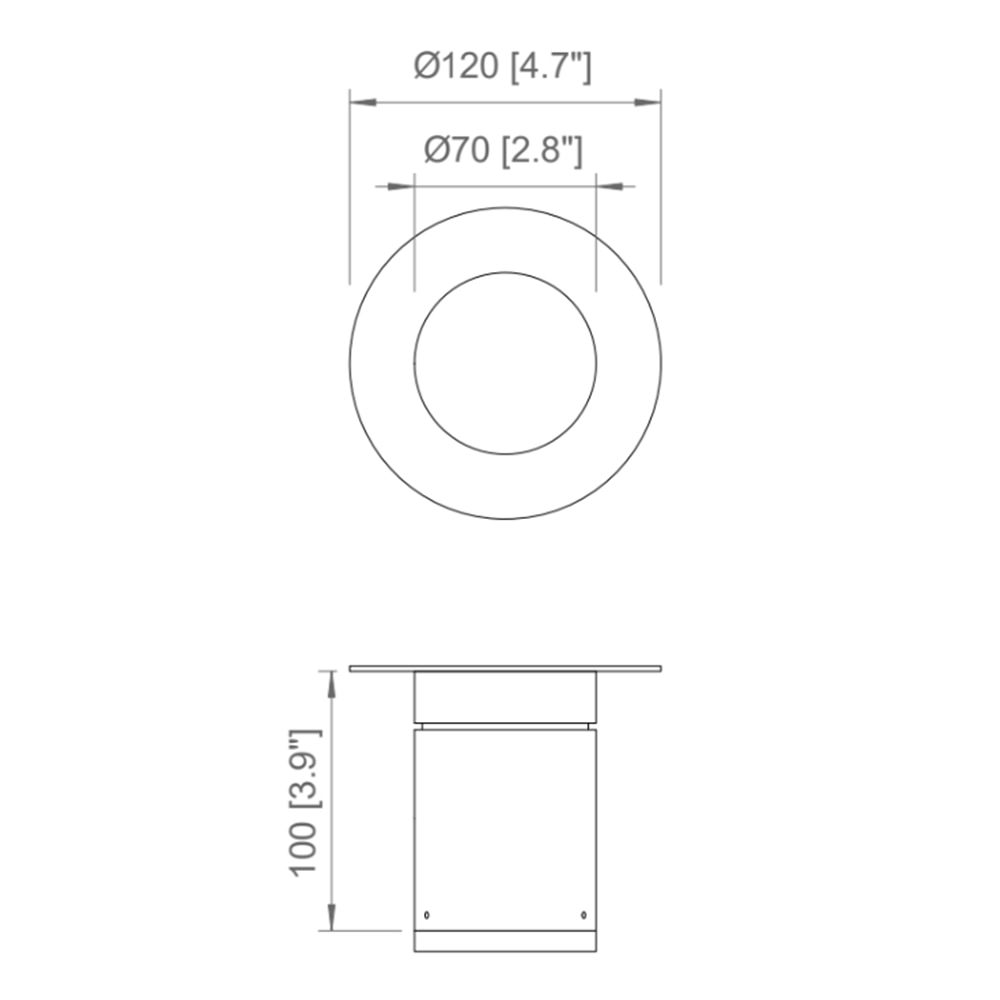 Solitario PL Ceiling Dimensions