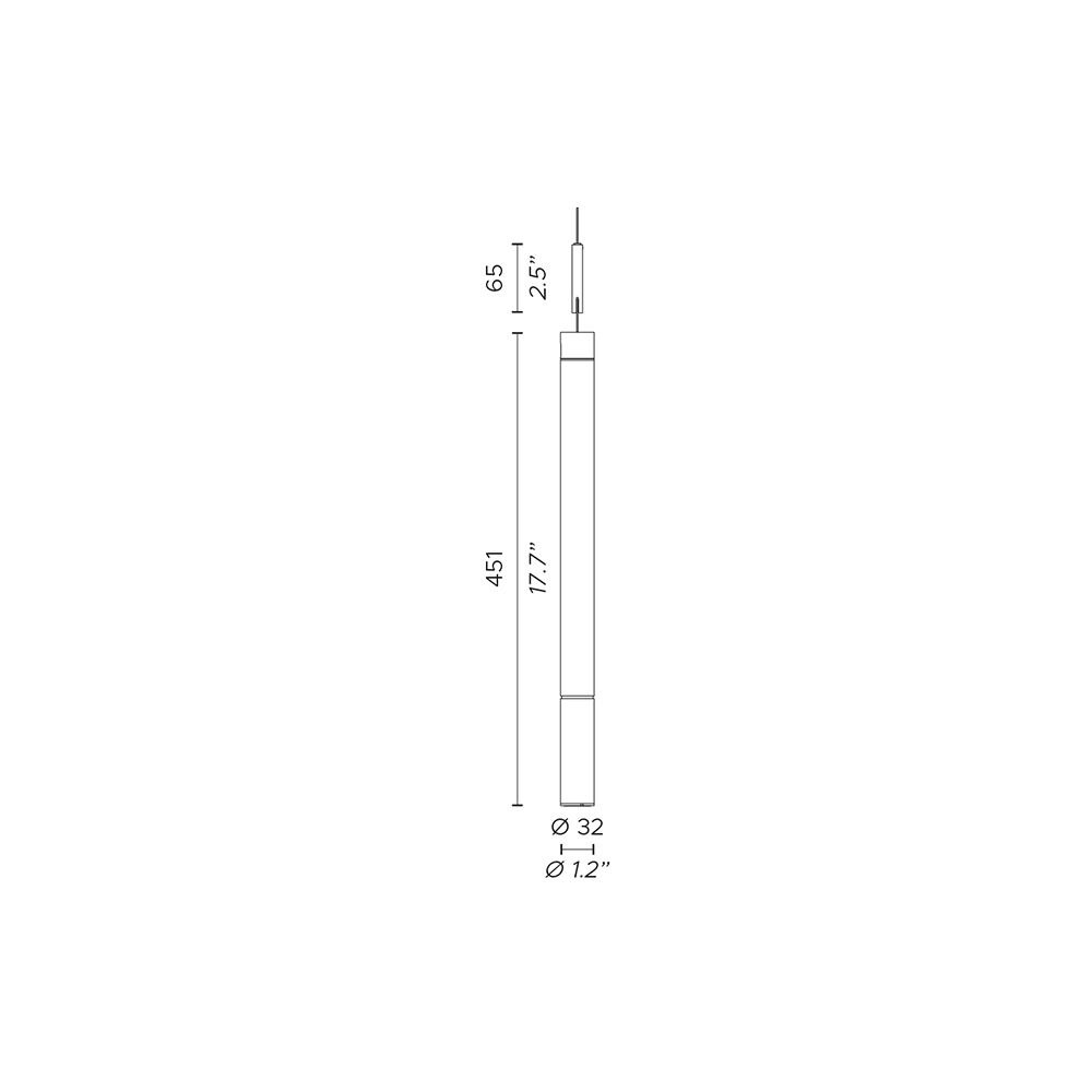 Tenebra Battery Outdoor Suspension Dimensions