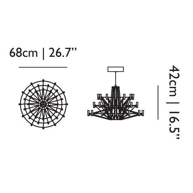 Coppelia Suspension Dimensions