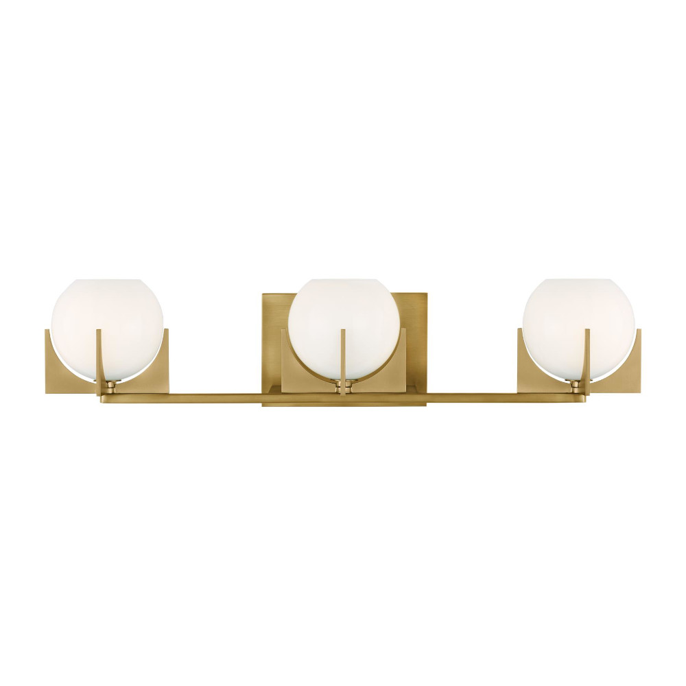 Generation Lighting Abbott 3 Light Vanity Wall Mid Century Modern Wall Sconces