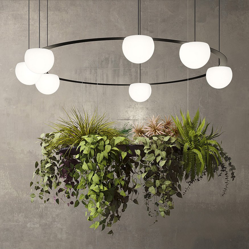 Estiluz Circ T-3816S Vegetation Suspension Estiluz Lighting