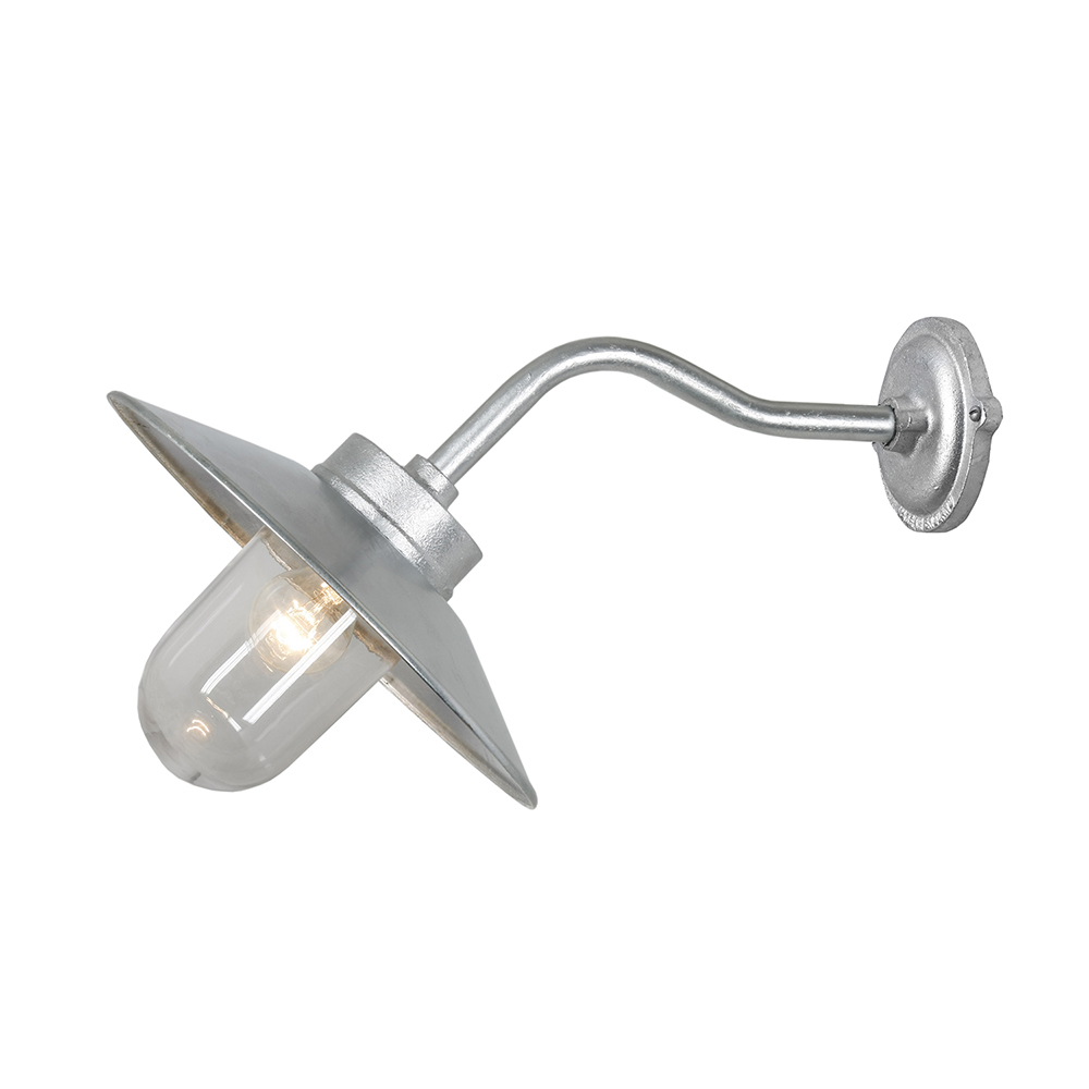 Original BTC Exterior Bracket Indoor/Outdoor Wall Canted/Round/Clear Glass Outdoor Wall Lights