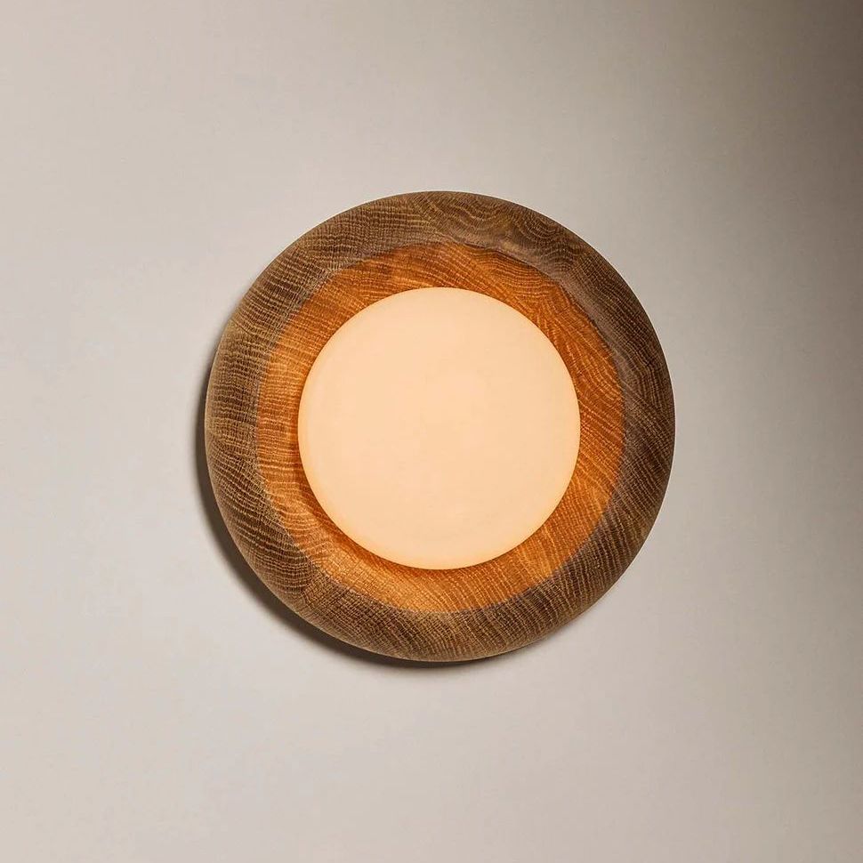 Roll & Hill Humboldt Sconce 01 White Oak Wall Wall Sconces