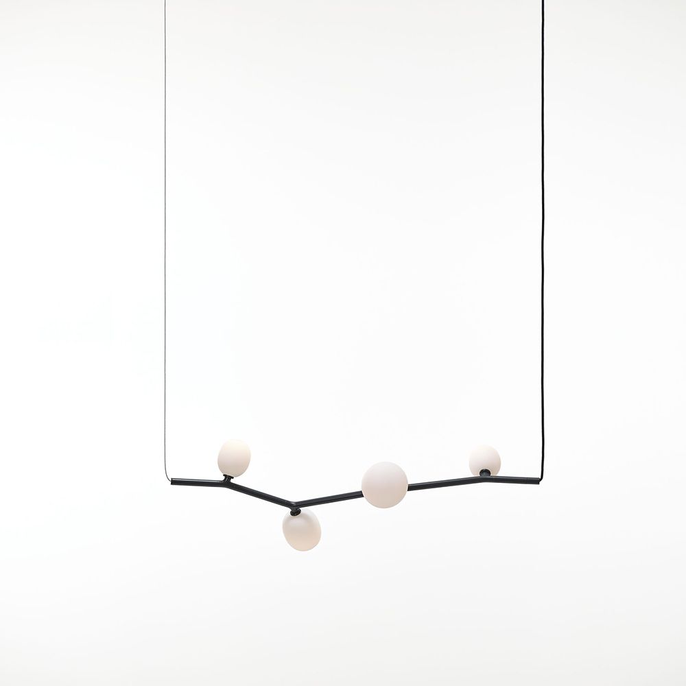 Brokis Ivy Horizontal 4 Suspension Blown Glass Pendant Lights