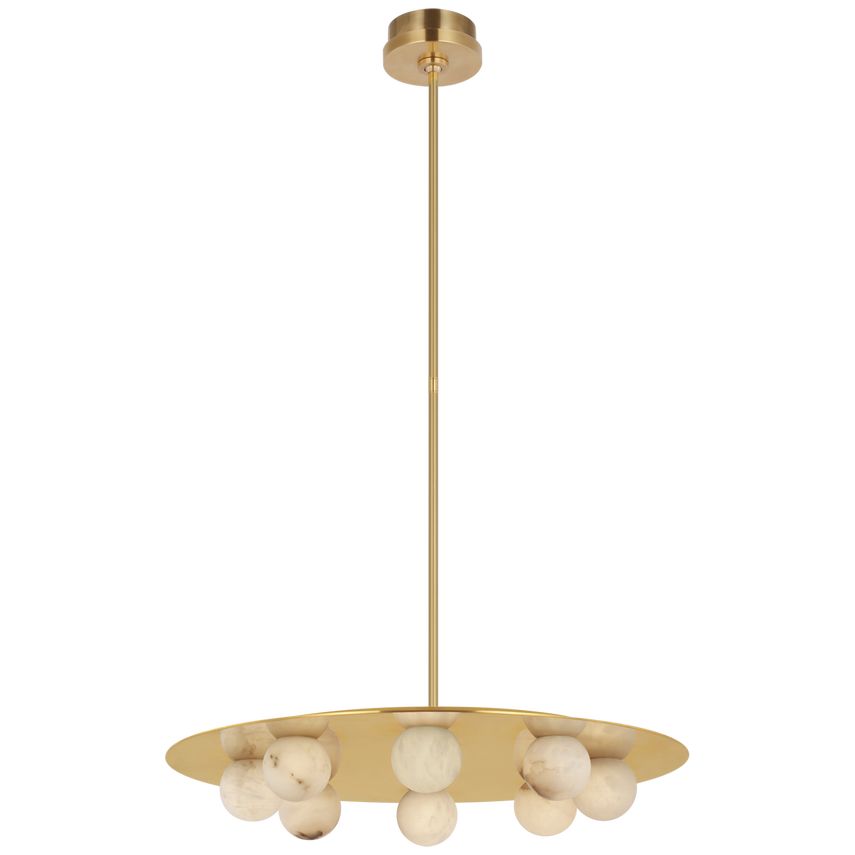 Visual Comfort Signature Collection Pertica 24in Eight Light Chandelier Suspension Visual Comfort Lighting