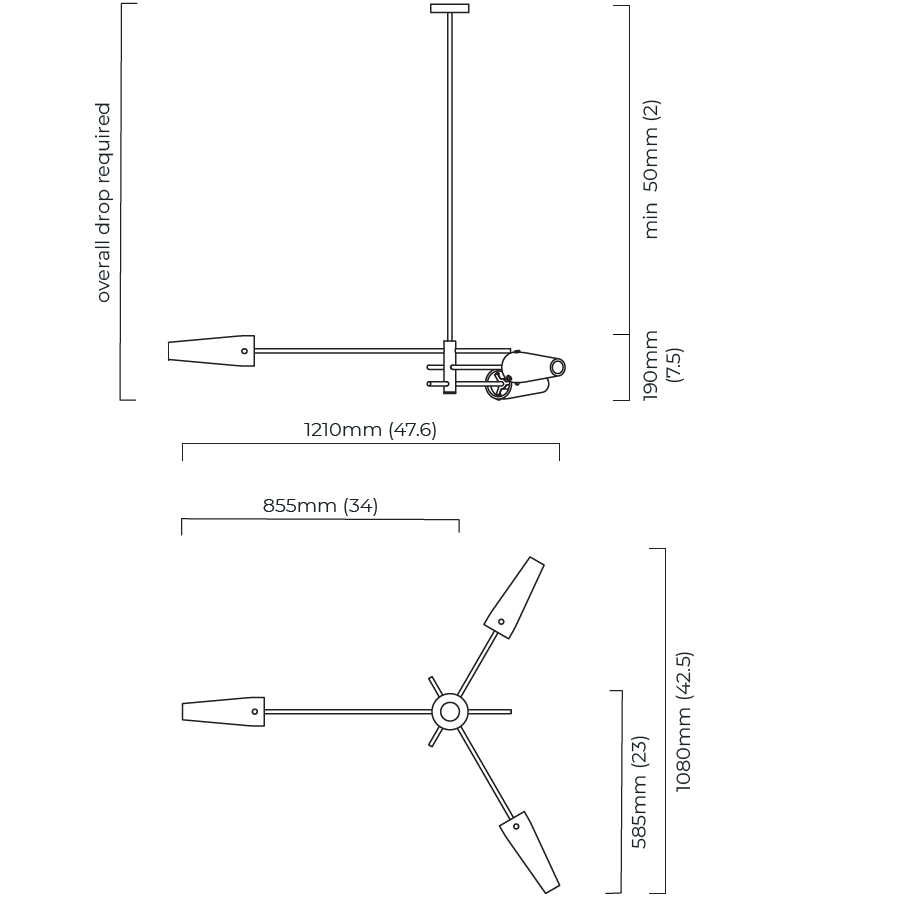 Axis Suspension Dimensions