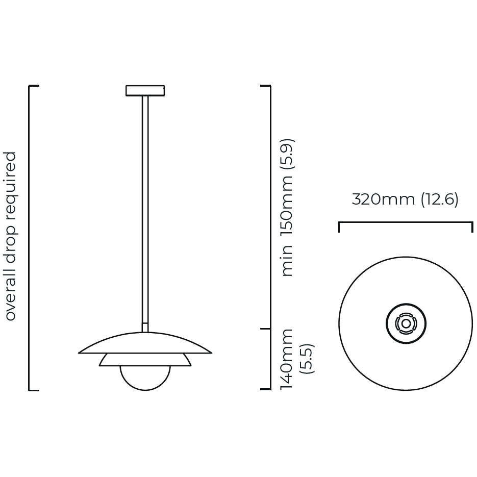 Carapace Suspension With Drop Rod Dimensions