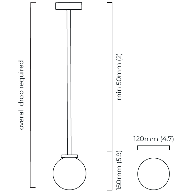 Mezzo Suspension Dimensions