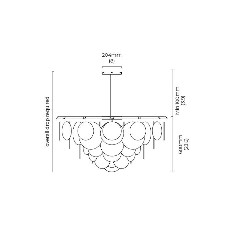 Nimbus Round Suspension Dimensions