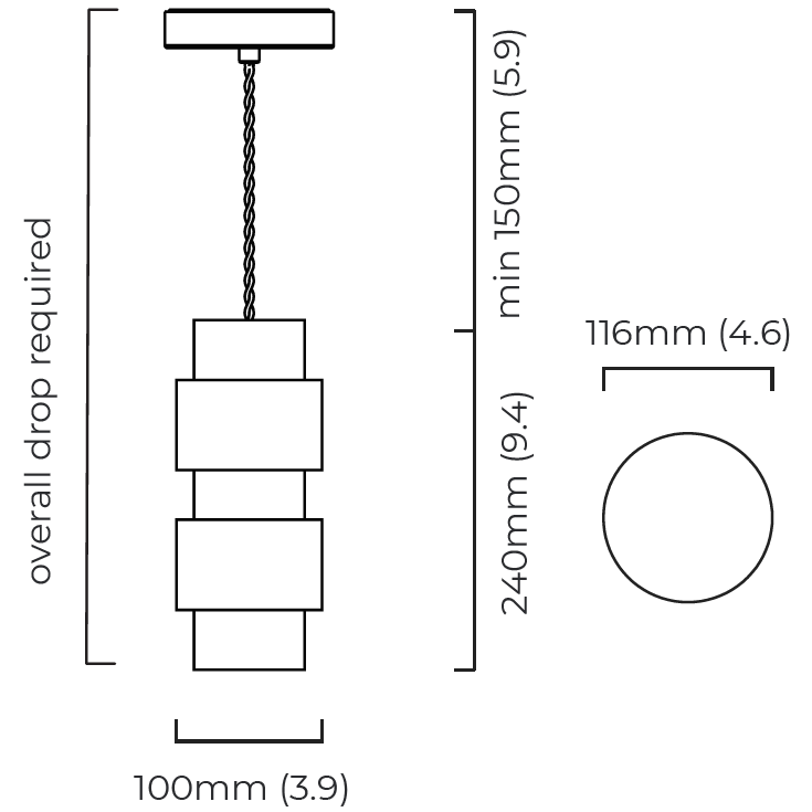 Ring Suspension Dimensions