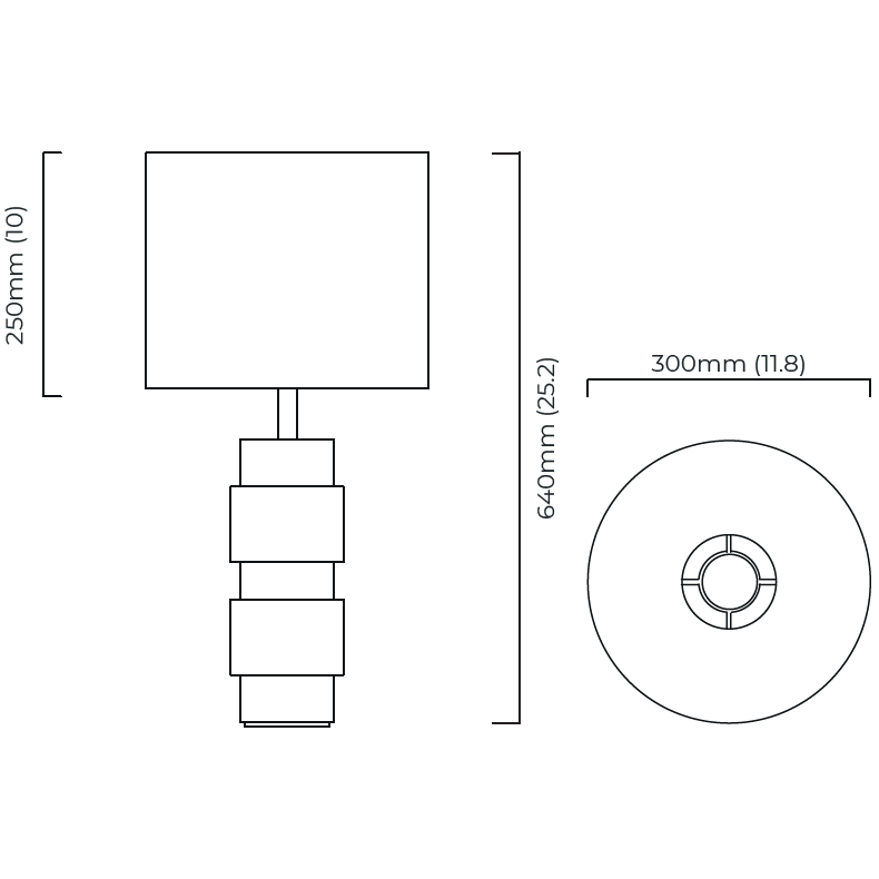 Ring Table Dimensions