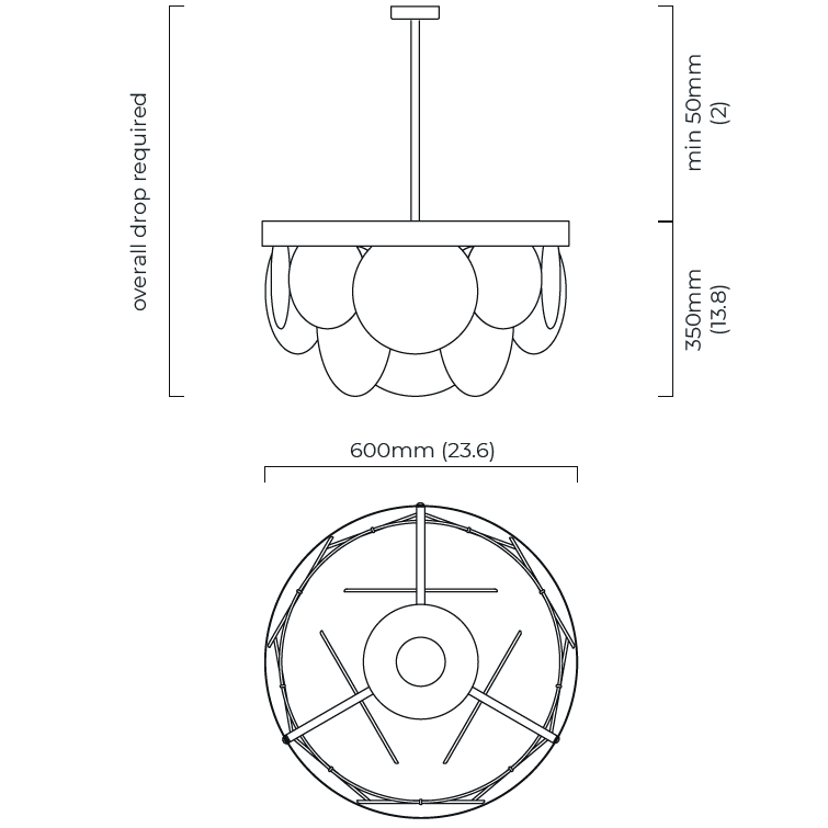 Sasha Suspension Dimensions