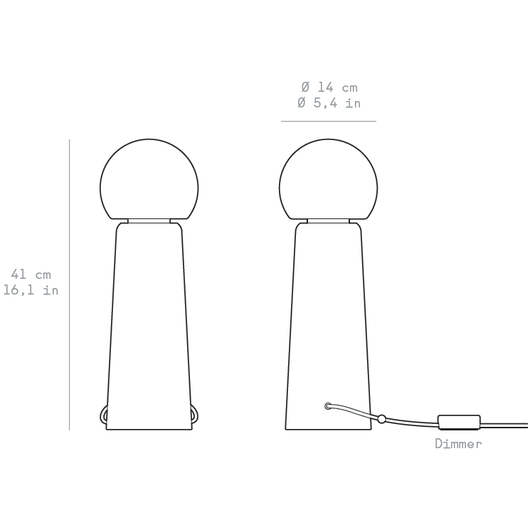 Gigi Table Dimensions