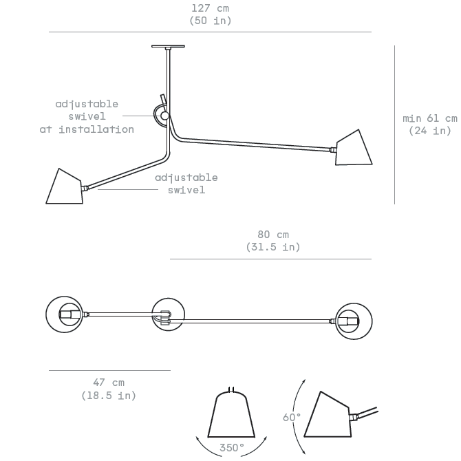 Hartau Double Suspension Dimensions