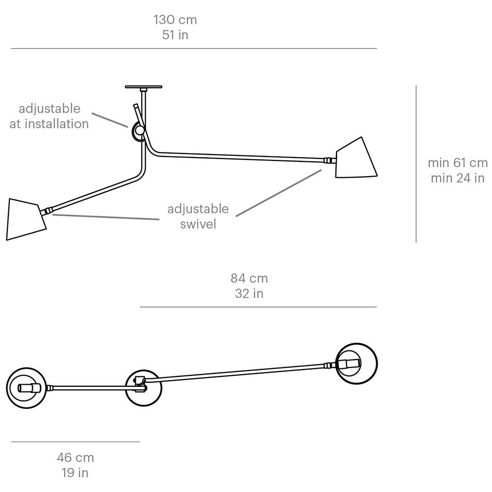 Hartau Double Suspension Dimensions