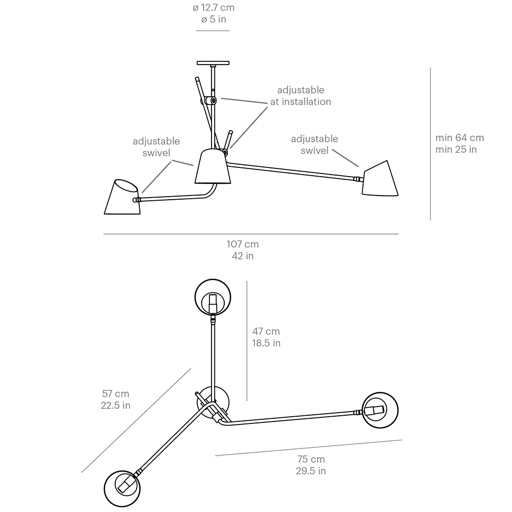 Hartau Triple Suspension Dimensions