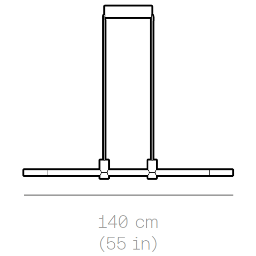 RA Line Medium Suspension Dimensions