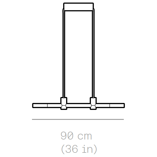 RA Line Small Suspension Dimensions