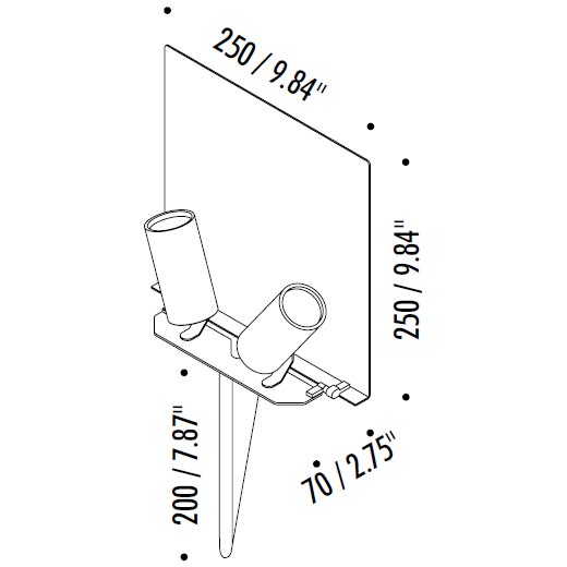 Belladinotte Outdoor Bollard Dimensions