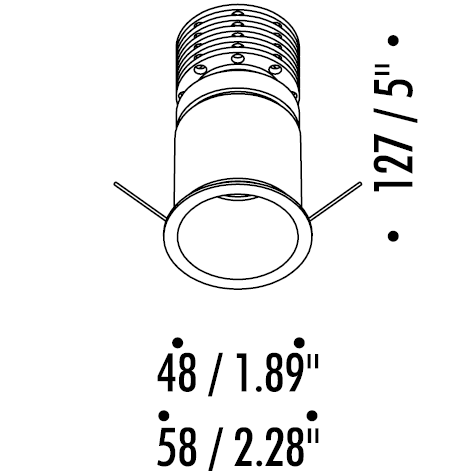 Buco 58 Recessed Ceiling Dimensions