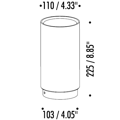 Bugia Portable Table Dimensions