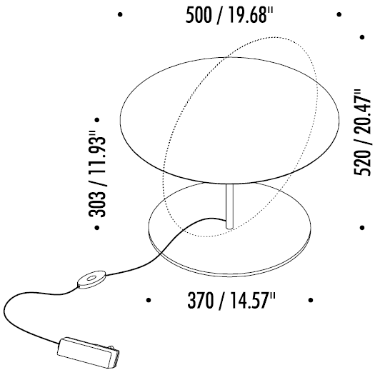 Calvino Table Dimensions