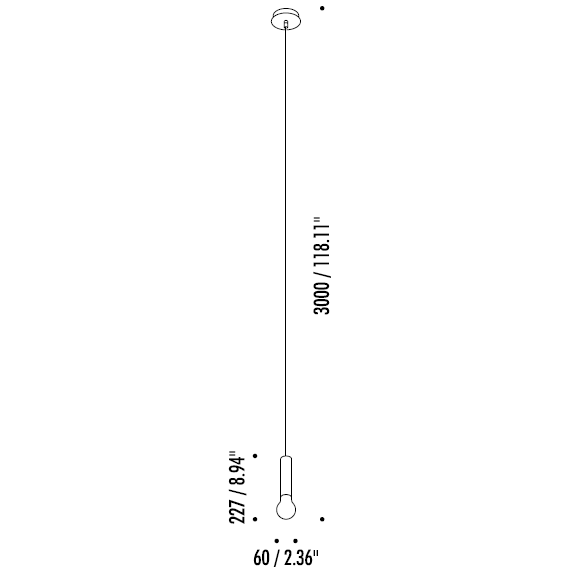 LED Is More Suspension Dimensions