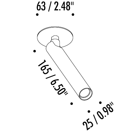 Mira R Recessed Ceiling Dimensions