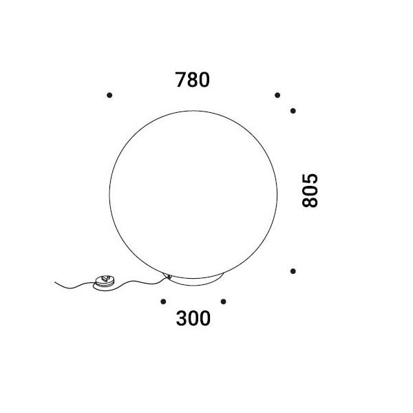 MOON F Floor Dimensions