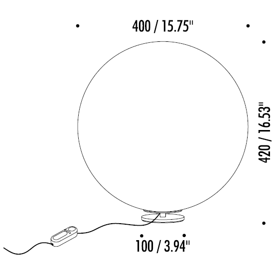 Moon T Table Dimensions