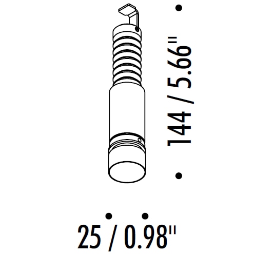 Nulla 25 Recessed/Ceiling Dimensions