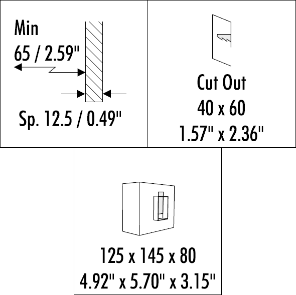 Quad Recessed Wall Davide Groppi Recessed Wall/Step Lights USA & Canada