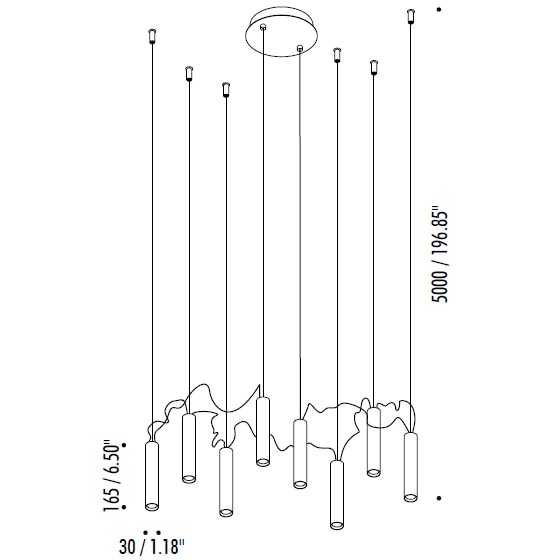 Simbiosi Suspension Dimensions